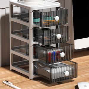 책상오거나이저 데스크 정리함 서랍형 4단 사무실 수납함 IY-4P26