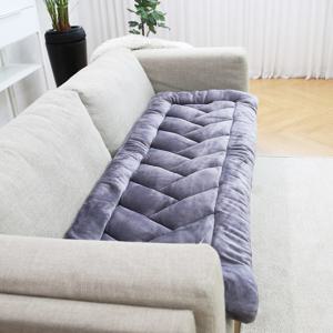 누볼라 극세사 순면 소파 커버 패드 방석 그레이 2인~4인