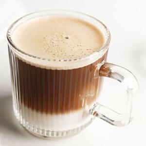 라인 손잡이 머그컵 350ml/머그잔/물/글라스/커피/투명/유리/컵/잔/홈카페/카페/사무실/선물용/음료/주스