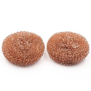 구리 수세미 2p 세트/주방/냄비/설거지/다목적/가정용/부엌/식당/업소용/탄냄비/찌든때/세척/스텐/원형
