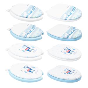 투투파파 윈터 울프디어 특대형 중형 변기커버 0형 U형 쿠션 소프트 뚜껑 시트 무독성가소제 원단사용