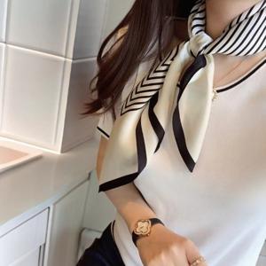 (2장세트) 레트로 스퀘어 패션 쁘띠 여성 미니 스카프