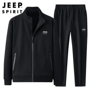 JEEP SPIRIT 봄 가을 캐주얼 빅사이즈 남자 트레이닝복 세트