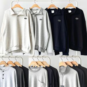 더폴그라운드 남여공용 빅사이즈 오버핏 특양면 맨투맨 시즌특가