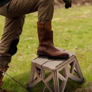 Tank 경량 원터치 폴딩 캠핑스툴 카페 식당 웨이팅 간이의자 2P