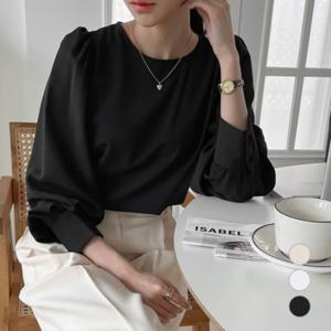 여성 블라우스/여자 여성 링클프리 셔링 블라우스 셔츠