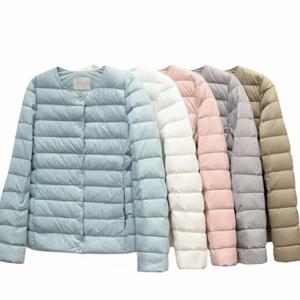 가을 겨울 여성 오리털 경량 패딩 파우치 포함 숏패딩 잠바 점퍼 아우터 바람막이