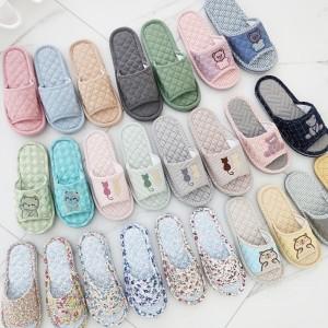 3중쿠션 층간소음 면실내화 워셔블 거실화_여성용 남성용 (15designs)