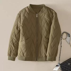 여자 가을 겨울 경량 패딩 점퍼 노카라 루즈핏 야구점퍼