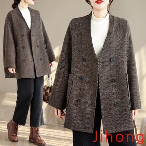 모직 자켓 코트 빅사이즈 오버핏 롱코트 점퍼 롱야상 패딩  마담