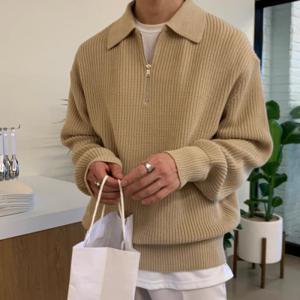 남성니트 가을 겨울 스웨터 반집업 남자 니트 OFS-MNT8