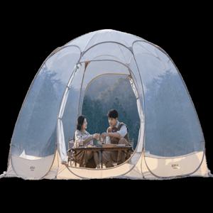 야외 투명 돔형 텐트 파노라마 버블 하우스 구형 겨울 방풍 단열 캠핑