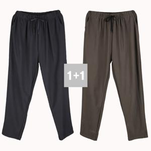 1+1 가을용 냉장고바지 몸빼바지 빅사이즈 44인치까지 비침없는