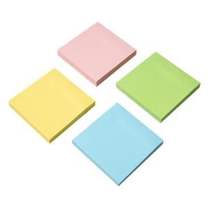스터디 점착 메모 포스트지 100매/스티커/접착/메모장/사무/노트/4색/문구/학습용/메모지