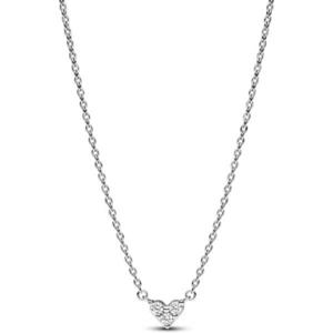 판 도 라 트리플 스톤 하트 콜리어 네크리스 393014C01 393014C01