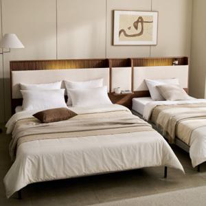 사은품증정 캔버스 패브릭침대 LED TWO 매트리스 평상형 호텔 침대 SS Q K