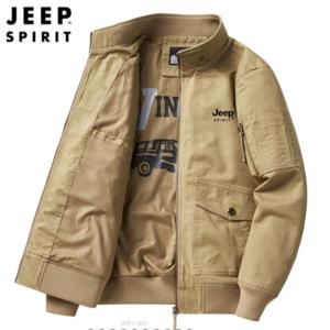 지프 JEEP SPIRIT 봄 가을 남성 스탠드 칼라 캐주얼 재킷 루즈핏 봄버 0769