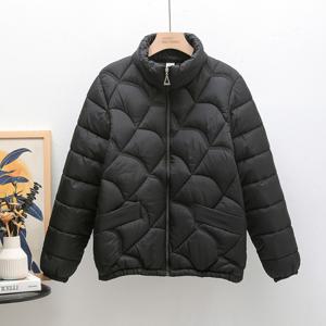 여자 집업 숏 패딩 점퍼 루즈핏 퀼팅 웰론 방한 자켓