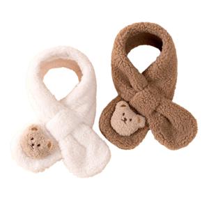 1+1+1 귀여운 곰돌이 머플러 아동 목도리 키즈 여아 남아 초등 학생 학교 학원 교회 크리스마스 단체 선물