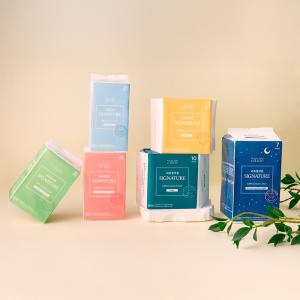 내츄럴코튼 시그니처 순면 생리대 4팩 중형대형슈퍼롱오버나이트팬티라이너