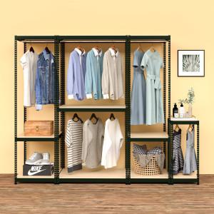 (파격 할인) 시스템행거 철제 조립식 선반 수납장 드레스룸 스탠드 옷걸이 단독 특가