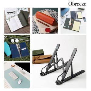 (가죽 티코스터 증정/각인가능) 오브리즈 고급 사무용품 모음전-필통 북커버 골프지갑 메모패드