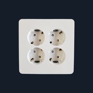 현대 매입4구콘센트  전기안전용품