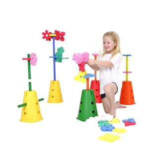 아이짐 소프트퍼즐 300개 (원탑봉포함) IS-37 유아 놀이 체육 블록 교구