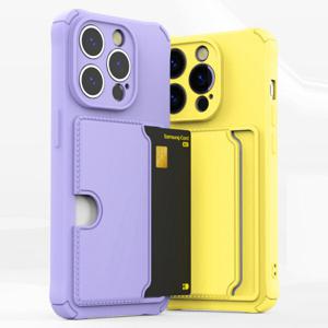 아이폰 카드 2장 수납 컬러 범퍼 젤리 케이스 아이폰16 e 프로 맥스 15 14 13 미니 12 11 XS SE 8 7 플러스