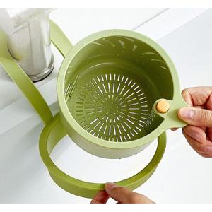 원터치 청소 정리 음식물 비움 다용도 싱크대 음식물 쓰레기 거름통 필터망 수세미 거치 (2개이상추가할인)