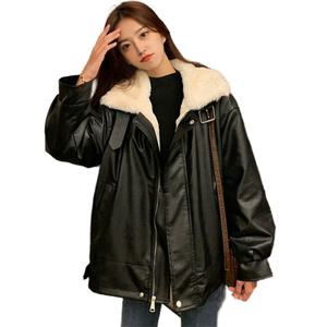 SUTA 가을겨울 여성 아우터 루즈핏 퍼 자켓 잠바 아우터옷 빅사이즈