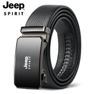 지프JEEP SPIRIT스피릿두겹가죽 남성벨트 리얼가죽 자동버클 남비즈니스 캐주얼 남벨트