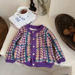 유 아동 겨울 간절기 기모 니트니트 가디건아우터