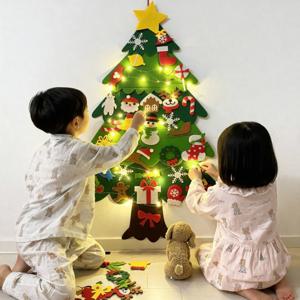 크리스마스 펠트 트리 최대 길이 세트 국내 판매 최장 길이 115cm