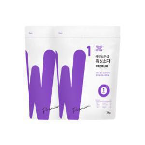 (1105_BSD 대표특가 10% 중복쿠폰) 레.인보우샵 워싱소다 프리미엄 3kg x2 미국산