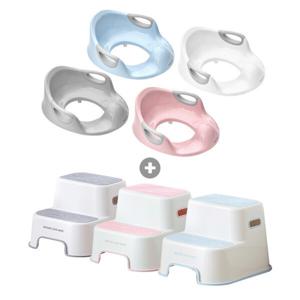 ABC 아기 안전 2단 디딤대 1개 + 코지 아기 유아 변기커버 1개