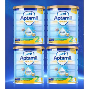 (중국출고)압타밀 골드+ 900g 2단계 4통 호주 직수입 싱가포르판 0~6개월/유통기한 26.11.19