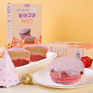 (수제간식 키트) 파이25 국내산 강아지고양이 북어고구마 케익 DIY간식 25분 완성/글루텐프리/휴먼그레이드