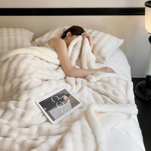 뽀글이 극세사 양털 양면 담요 간절기 겨울용 이불 무릎담요 캠핑담요 블랭킷