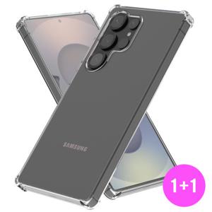 1+1 갤럭시 투명 범퍼케이스 젤리 하드 맥세이프 S25엣지 S24 S23 S22 플러스 울트라 방탄 변색없는 실리콘