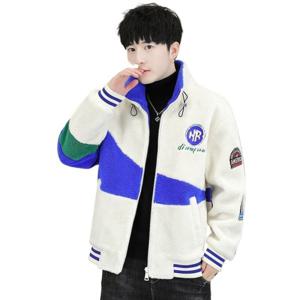 코트 정장 남자 가을 겨울 기모 두꺼운 알갱이 기모 남자 재킷 청소년 학생 멋쟁이 겨울 옷 스웨이드 상의