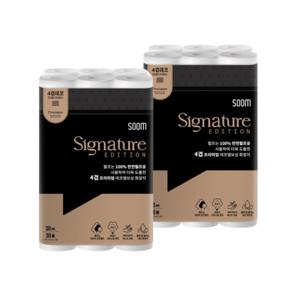 숨 시그니처 에디션 4겹 화장지 30M 30롤 2팩