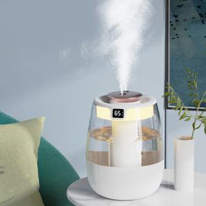 듀얼 미스트분사 UV가습기 안개분사 저소음 무드등