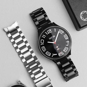 갤럭시워치8 7 6 5 4 클래식 스트랩 프리미엄 메탈 날개형 시계줄 밴드