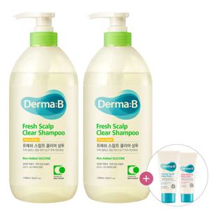 프레쉬 스칼프 클리어 샴푸 (플로럴 그린) 1000ml 1+1+튜브견본2개(랜덤)
