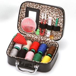 올템 레트로 바느질함 휴대용 가정용 반짇고리 세트