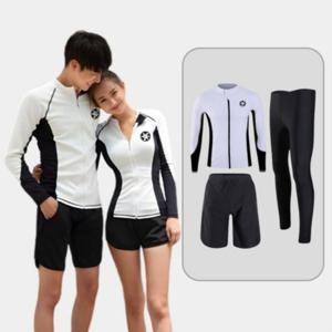 여름특가 Frokom 남자래쉬가드 여성수영복 상하의 풀세트 긴팔 수영복 빅사이즈 비치웨어 여성래쉬가드