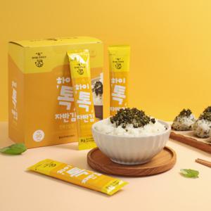 8gX30 1박스 하이톡 전복 간장맛 김자반 스틱/ 어르신/아이반찬 한포씩 밥에 톡톡