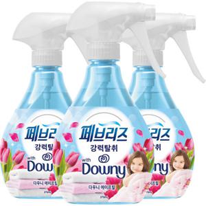 페브리즈 섬유탈취제 강력탈취 다우니 에이프릴향 본품/370ml 3개