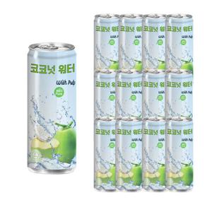RFC 베트남 과육 코코넛워터 캔 100% 320ml 12개입